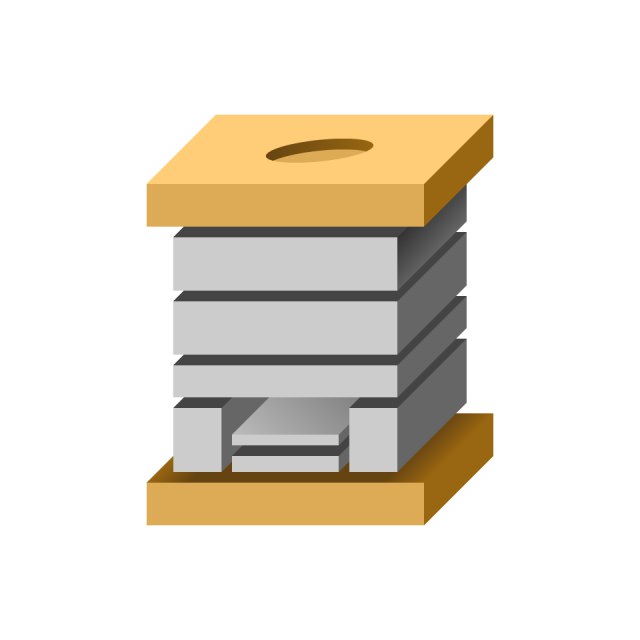 Upínací deska přesazená přes šířku rámu